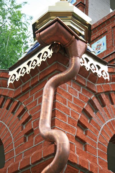 Copper Downpipe Installation